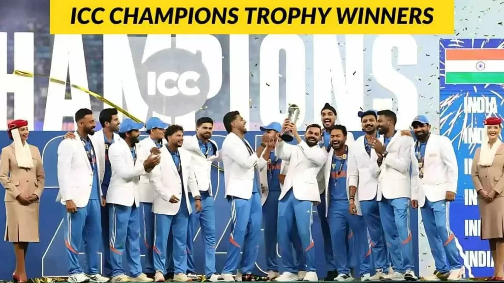 List of ICC Champions Trophy Winners 1998-2025