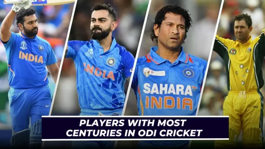 Top 10 Players with Most Century in ODIs