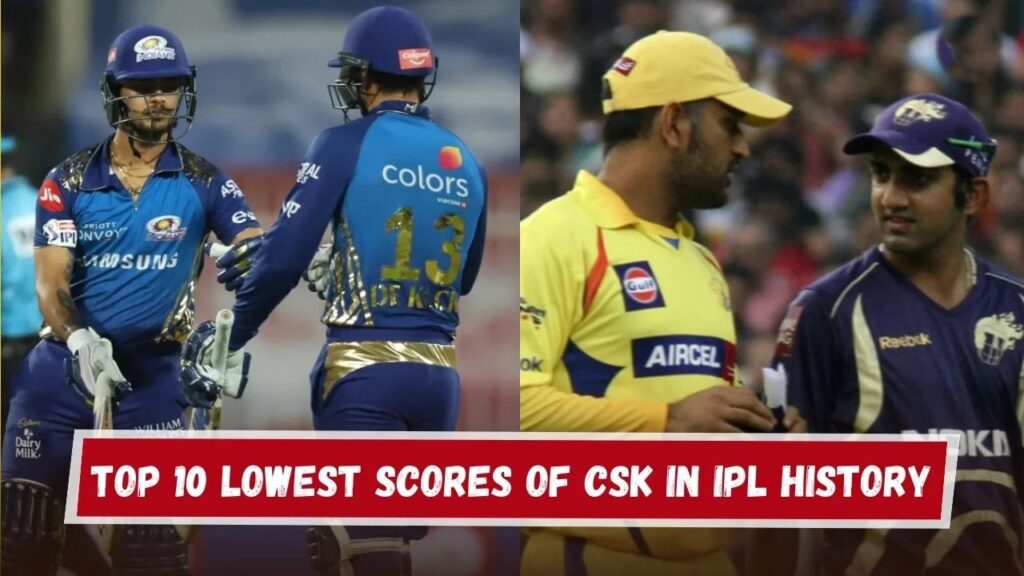 Lowest Scores of CSK in IPL History