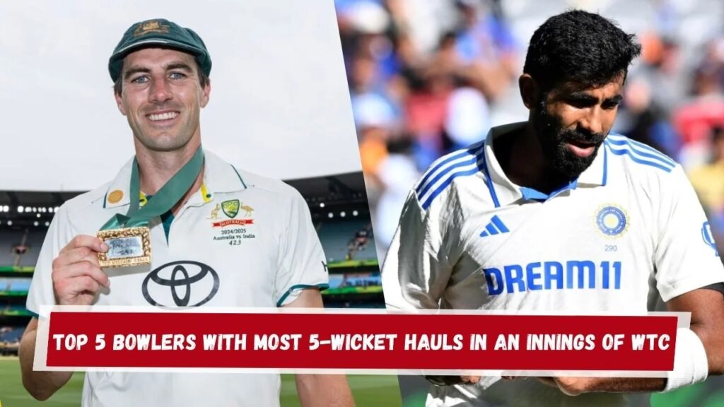 Most 5-Wicket Hauls in an Innings of WTC